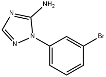 1-(3-溴苯基)-1H-1,2,4-三唑-5-胺 结构式