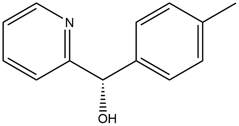 (S)-4-甲基苯基-2-吡啶甲醇 结构式