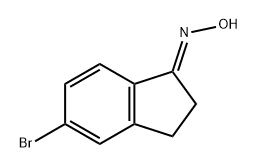 N-[(1E)-5-溴-2,3-二氢-1H-茚-1-亚基]羟胺 结构式