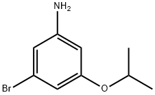 3-溴-5-异丙氧基苯胺 结构式