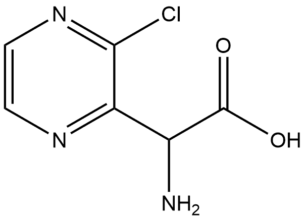 2-Pyrazineacetic acid, α-amino-3-chloro- 结构式