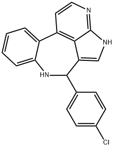 6-(4-CHLOROPHENYL)-6,7-DIHYDRO-4H-3,4,7-TRIAZADIBENZO[CD,F]AZULENE 结构式