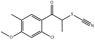 Thiocyanic acid, 2-(2-chloro-4-methoxy-5-methylphenyl)-1-methyl-2-oxoethyl ester 结构式