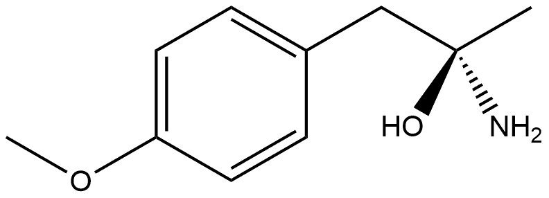 (R)-2-amino-3-(4-methoxyphenyl)propan-1-ol 结构式