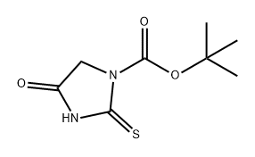 4-氧代-2-硫代咪唑烷-1-甲酸叔丁酯 结构式