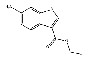 6-氨基苯并[B]噻吩-3-甲酸乙酯 结构式