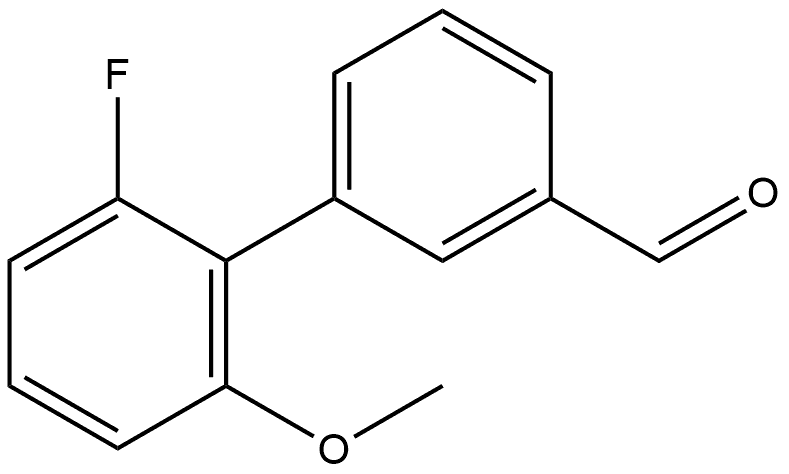 2'-Fluoro-6'-methoxy[1,1'-biphenyl]-3-carboxaldehyde 结构式