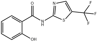 (2-羟基苯甲酰基)-N-[(5-三氟甲基)噻唑-2-基]胺 结构式