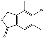 5-bromo-4,6-dimethyl-1,3-dihydro-2-benzofuran-1- one 结构式