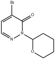 4-溴-2-(四氢2H-吡喃-2-基)哒嗪-3(2H)-酮 结构式