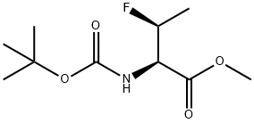 (2R,3S)-2-((叔丁氧羰基)氨基)-3-氟丁酸甲酯 结构式