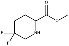 2-Piperidinecarboxylic acid, 5,5-difluoro-, methyl ester 结构式