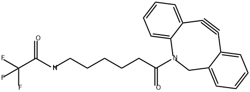 二苯并环辛炔-C6-酰胺-三氟甲基 结构式