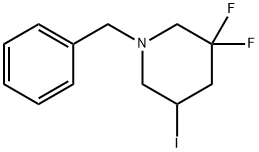 Piperidine, 3,3-difluoro-5-iodo-1-(phenylmethyl)- 结构式