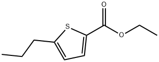 5-丙基噻吩-2-羧酸乙酯 结构式