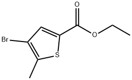 4-溴-5-甲基噻吩-2-羧酸乙酯 结构式