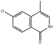 6-Chloro-4-methylisoquinolin-1(2H)-one 结构式