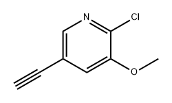 2-氯-5-乙炔基-3-甲氧基吡啶 结构式