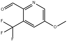 5-甲氧基-3-(三氟甲基)吡啶甲醛 结构式