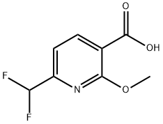 6-(二氟甲基)-2-甲氧基烟酸 结构式