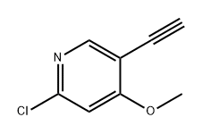 2-氯-5-乙炔基-4-甲氧基吡啶 结构式