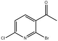 1-(2-溴-6-氯吡啶-3-基)乙-1-酮 结构式