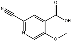 2-氰基-5-甲氧基异烟酸 结构式