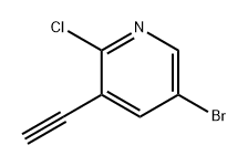 5-溴-2-氯-3-乙炔基吡啶 结构式