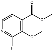 2-氟-3-甲氧基-4-羧酸甲酯吡啶 结构式