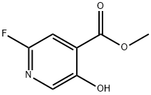 2-氟-5-羟基异烟酸甲酯 结构式