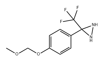 3-[4-(甲氧基甲氧基)苯基]-3-(三氟甲基)重氮基丙啶 结构式