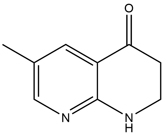 6-甲基-2,3-二氢-1,8-萘啶-4(1H)-酮 结构式