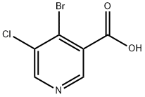 3-Pyridinecarboxylic acid, 4-bromo-5-chloro- 结构式