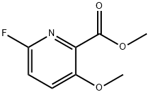 6-氟-3-甲氧基吡啶甲酸甲酯 结构式