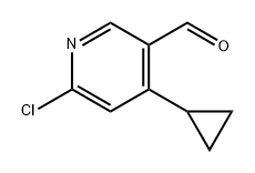 6-氯-4-环丙基烟醛 结构式