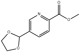 5-(1,3-二氧戊环-2-基)吡啶甲酸甲酯 结构式