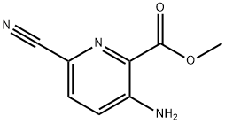 3-氨基-6-氰基吡啶甲酸甲酯 结构式