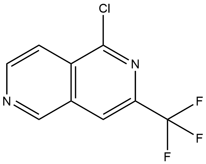 1-氯-3-(三氟甲基)-2,6-萘啶 结构式