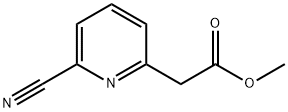 2-(6-氰基吡啶-2-基)乙酸甲酯 结构式