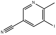 3-Pyridinecarbonitrile, 5-iodo-6-methyl- 结构式