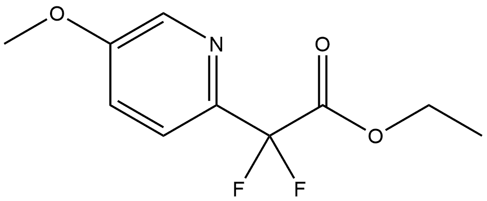 2-Pyridineacetic acid, α,α-difluoro-5-methoxy-, ethyl ester 结构式