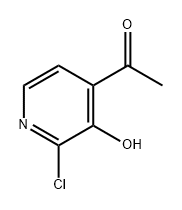 1-(2-氯-3-羟基吡啶-4-基)乙酮 结构式