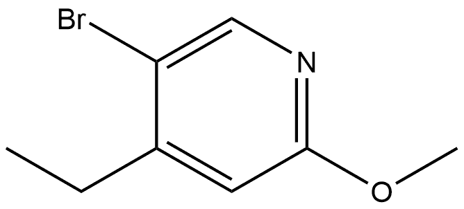5-bromo-4-ethyl-2-methoxypyridine 结构式