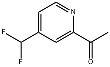 1-(4-(二氟甲基)吡啶-2-基)乙-1-酮 结构式