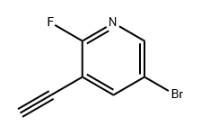 5-溴-3-乙炔基-2-氟吡啶 结构式