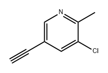 3-氯-5-乙炔基-2-甲基吡啶 结构式