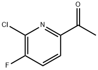 1-(6-氯-5-氟吡啶-2-基)乙烷-1-酮 结构式