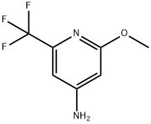 4-Pyridinamine, 2-methoxy-6-(trifluoromethyl)- 结构式