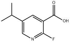 2-氟-5-异丙基烟酸 结构式