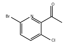 1-(6-溴-3-氯吡啶-2-基)乙烷-1-酮 结构式